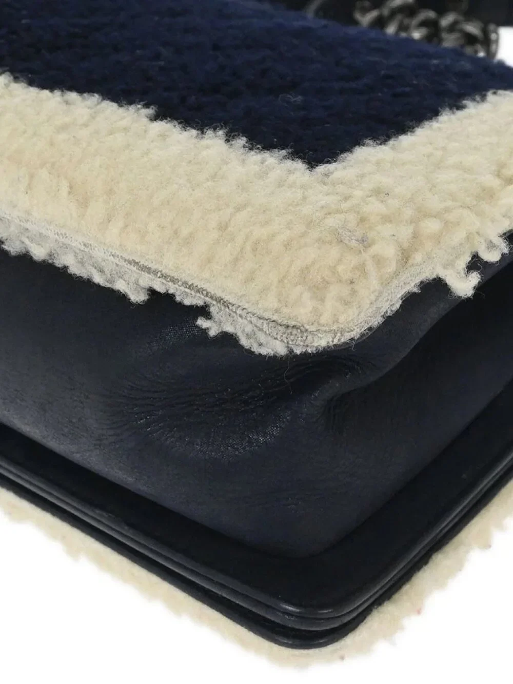 Boy Chanel Navy Shearling